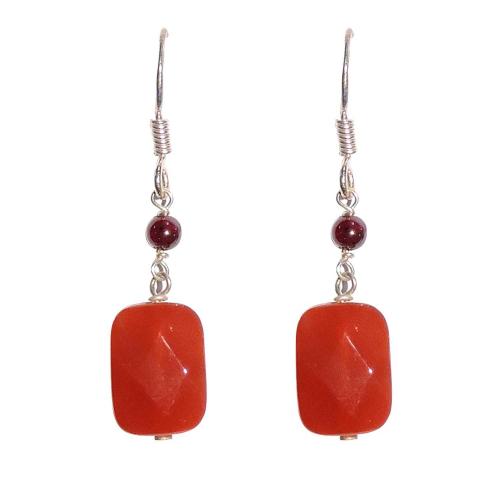 Avika Traditional Carnelian Semi-Precious Earrings