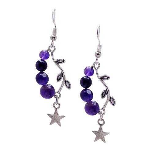 Avika Natural Four Bead Star earring