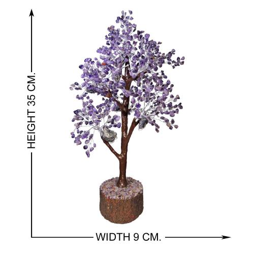 Avika Natural Amethyst M-Seal Silver Wire Tree (700 Dana)