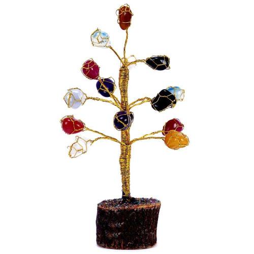 Avika Energized Natural Multi-Onyx Quartz Crystal Tree (Star Small)