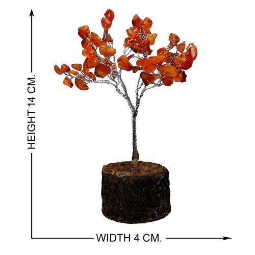 Avika Natural Energized Carnelian Small Crystal Tree.(60 Dana) Art I