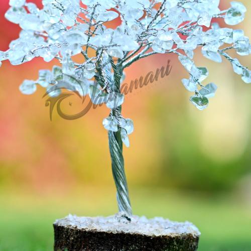 Avika Natural Clear Quartz Silver Wire Tree (200 dana)