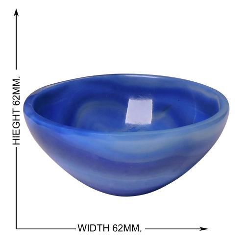 Avika Natural Energized Blue Onyx Healing Bowl 62 mm