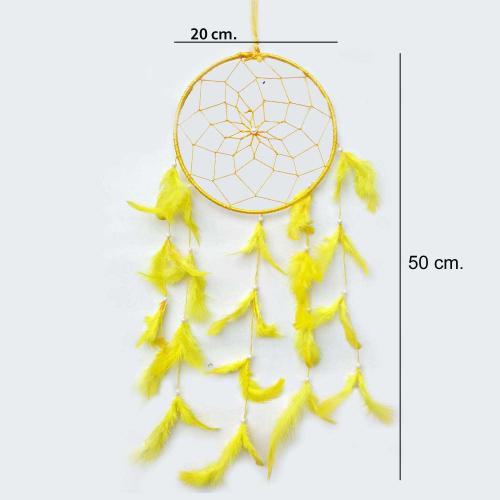 Avika Yellow Color Dream Catcher for Elements Energy Balancing in Home Office Shop