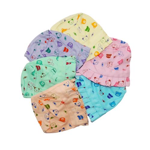 Life Begin with Baby Deluxe Cap Printed Medium (6 to 9 months) size (Pack of 3)