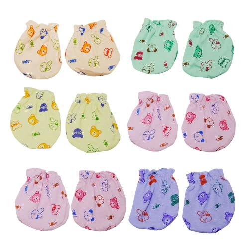 Life Begin with Baby Mitten Printed Elastic Soothing Colours (Pack of 3)