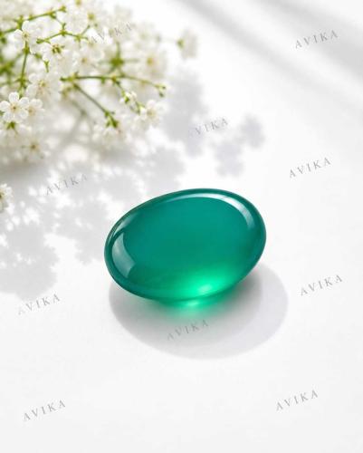 Avika Natural Green Onyx Gemstone