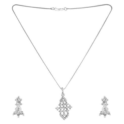 Avika Austrian Crystal Studded Designer Jewelry Set With Earring Art 3