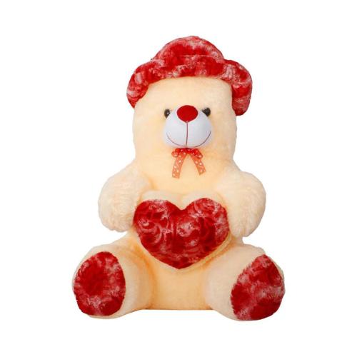 Avika Bachpan Teddy Bear with Hat Soft Toy Love Fun Play Showpiece