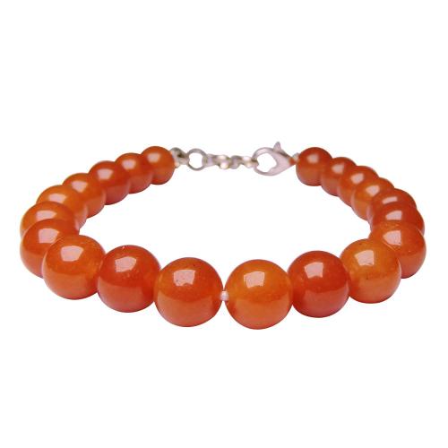 Avika Red Aventurine Beads with Hookh Bracelet (Pack of 1Pc)