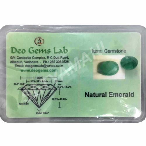 Avika Certified Natural Emerald Gemstone