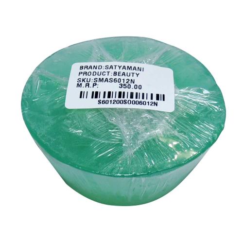 Avika Handmade Pure Herbal Glycerin Green Aventurine Tub shape, Green color Soap Bar