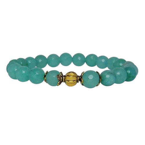 Avika Heat Processed Green Aventurine 8 mm Bead Bracelet Designer 2