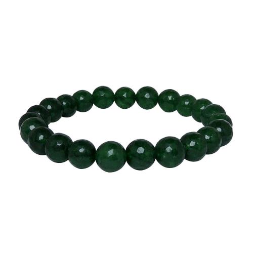 Avika Heat Processed Green Onyx 8 mm Bead Bracelet Designer 1