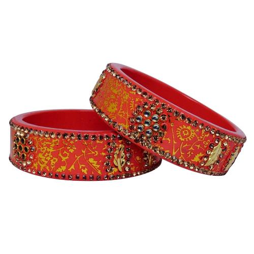 Avika Jaipur Typical Lac Fashion Jewellary Bangles (set pf 2 pcs.) Art 5