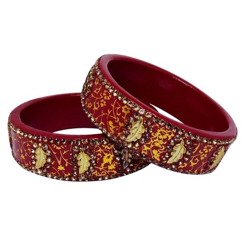 Avika Jaipur Typical Lac Fashion Jewellary Bangles (set pf 2 pcs.) Art 6