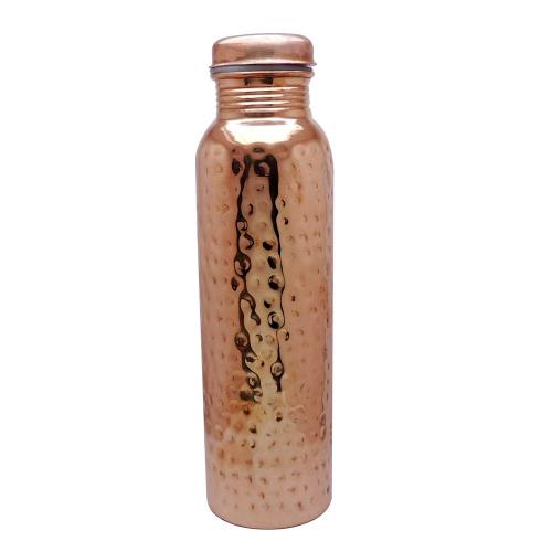 Avika Leak Proof Copper Bottles for Water 1 Litre Diamond waves Pure Copper Bottle