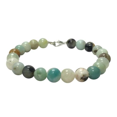 Avika Natural Amazonite Beads bracelet with Hook (Pack of 1Pc)