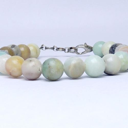 Avika Natural Amazonite Beads bracelet with Hook