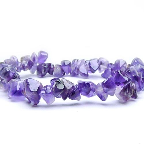 Avika Natural Amethyst Gemstone Chips Bracelet (Pack of 1Pc)