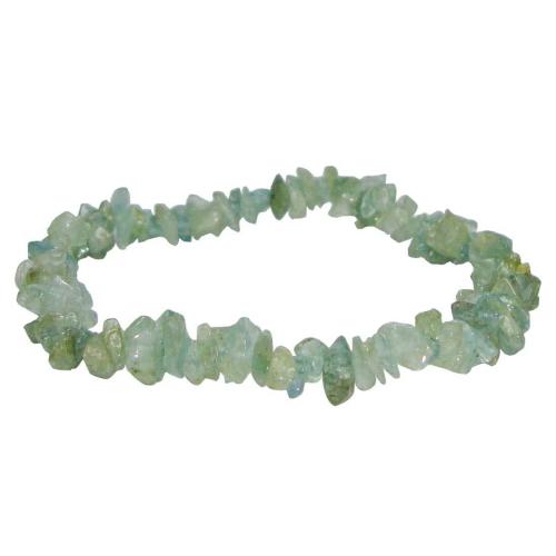 Avika Natural Aquamarine Gemstone Chips Bracelet (Pack of 1Pc)