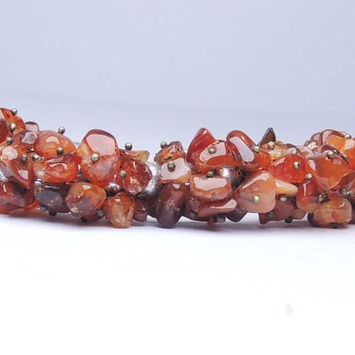 Avika Natural Carnelian Chip Cluster Bracelet (Pack of 1Pc)