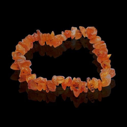 Avika Natural Carnelian Gemstone Chips Bracelet