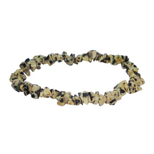 Avika Natural Dalmatian Gemstone Chips Bracelet (Pack of 1Pc)