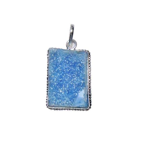 Avika Natural Druzy Stone Pendant Art 7