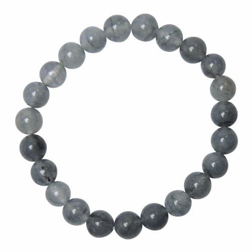 Avika Natural Dyed Grey Onyx 8 mm Beads Bracelet