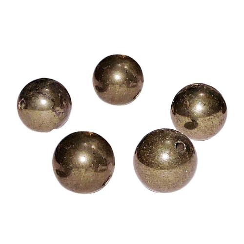 Avika Natural Energized Pyrite 10 mm Beads