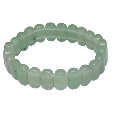 Avika Natural Energized Green Aventurine Thin Oval Bracelet (Pack of 1Pc)