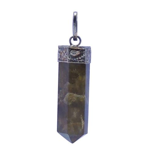 Avika Natural Energized Labradorite Healing Gemstone Point Pendant For Transformation Art 1