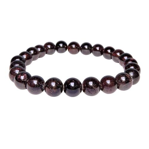 Avika Natural Garnet Beads  Bracelet (8 mm) (Pack of 1Pc)