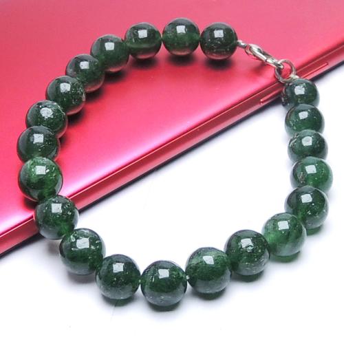 Avika Natural Green Jade Beads Bracelet with Hook