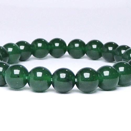 Avika Natural Green Jade Beads Bracelet (Pack of 1Pc)