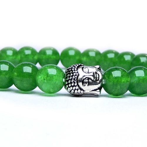 Avika Natural Green Jade Buddha Bracelet (Pack of 1Pc)