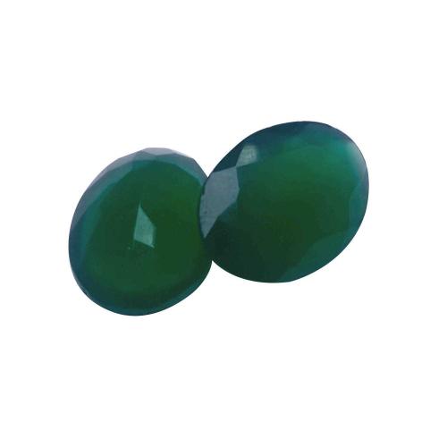 Avika Natural Green Onyx Diamond Double Cut Ring Stone
