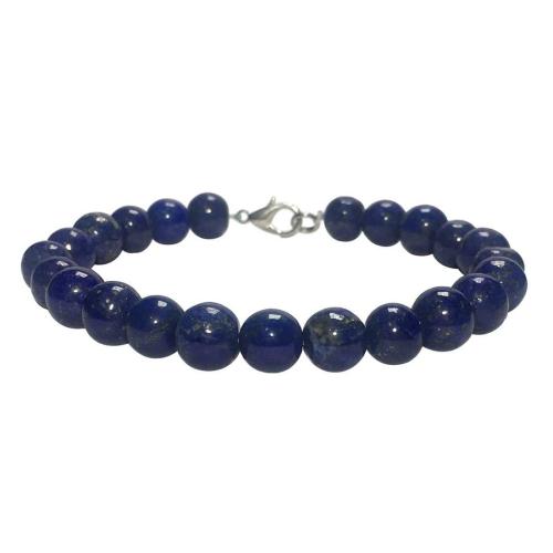 Avika Natural Lapis Lazuli Beads Bracelet with Hook (Pack of 1Pc)