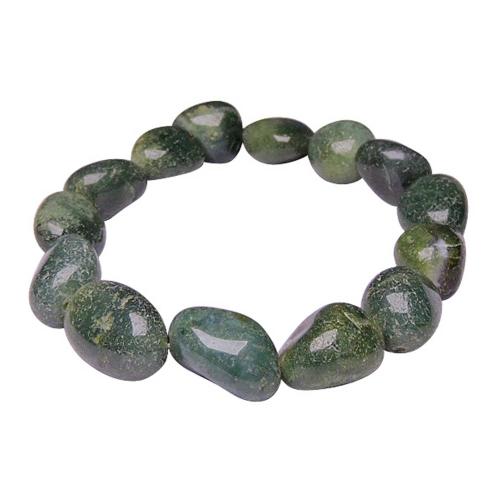 Avika Natural Moss Agate Tumble Bracelet For Boosts the Immune System & Balancing Energy