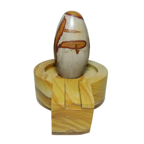 Avika Natural Narmedeshwar Jaldhari Lingam 7 Inch