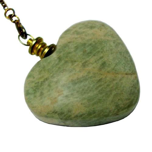 Avika Natural Peach Moonstone Gemstone Heart Pendulum(Big)