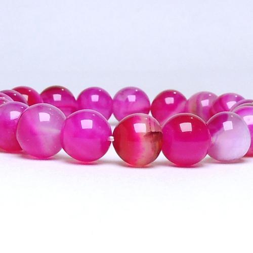 Avika Natural Pink Chalcedony Beads Bracelet