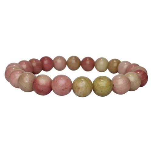 Avika Natural Rhodocrosite Beads Bracelet (Pack of 1Pc)