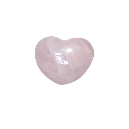 Avika Natural Rose Quartz Gemstone Heart Puff(Medium)