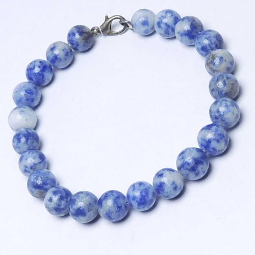 Avika Natural Sodalite Beads Bracelet with Hook (Pack of 1 Pc)