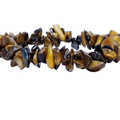 Avika Natural Tiger Eye Gemstone Chips Bracelet (Pack of 1Pc)