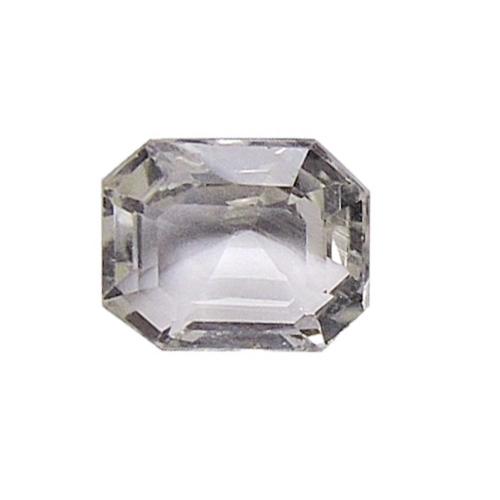 Avika Natural White Sapphire Loose Gemstone(Pack of 1 Pc.)