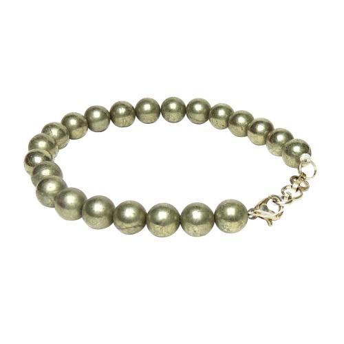 Avika Pyrite Beads Bracelet with Hookh (Pack of 1Pc)