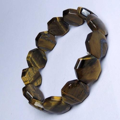 Avika Tiger Eye Octagon Bracelet (Pack of 1Pc)